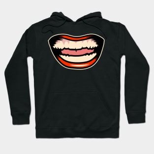 Illustration of Smiling Open Mouth Hoodie